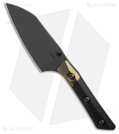 4.2" Santoku Knife Dark Stonewash Standard Titanium Bolster Carbon Fiber
