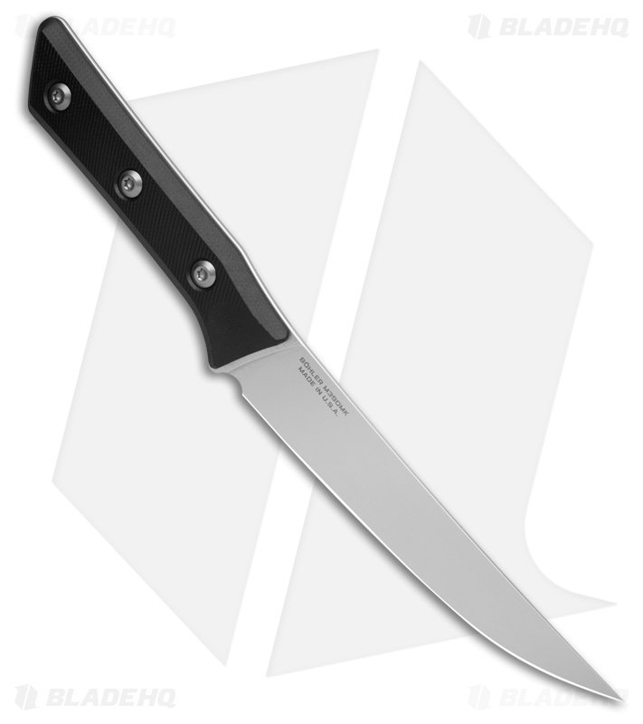Microtech Boning Fixed Blade Kitchen Knife Black G-10 (6.125" SW M390MK)