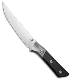 Microtech Boning Fixed Blade Kitchen Knife Black G-10/Ti Bolster (6.125" SW)