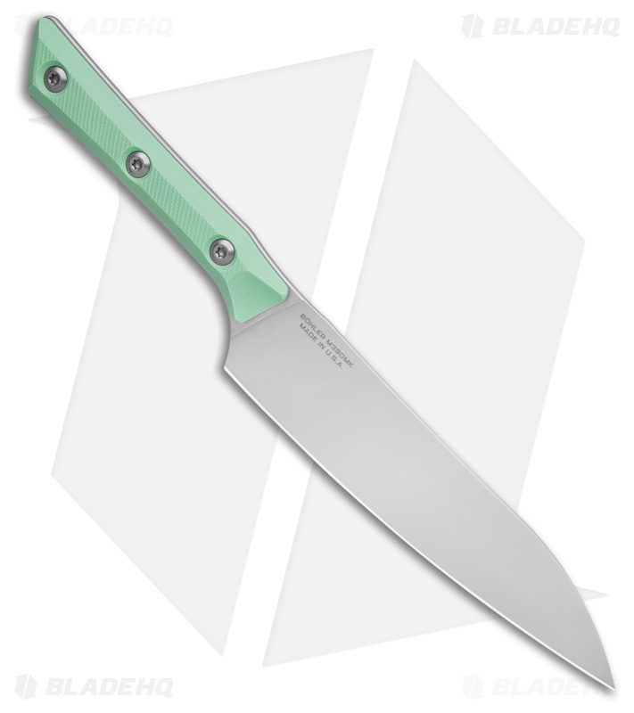 Microtech Utility Fixed Blade Kitchen Knife Caribbean Blue G-10 (6" Stonewash)