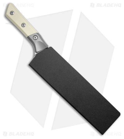 Microtech Fixed Blade Chef's Knife Ivory G-10 + Ti Bolsters (8" SW M390MK)
