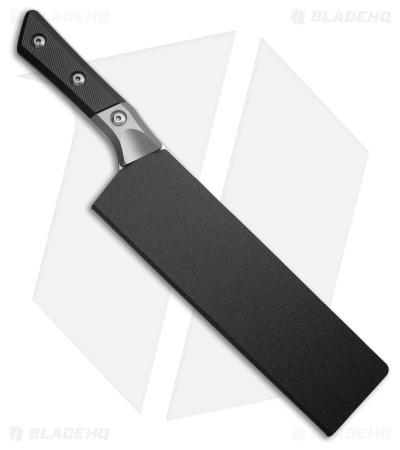 Microtech 8" Chef Fixed Blade Kitchen Knife Black G-10/Ti Bolster (8" SW)