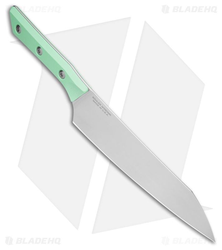 Microtech 8" Chef Fixed Blade Knife Caribbean Blue G-10 (8" Stonewash) 3000-10CA