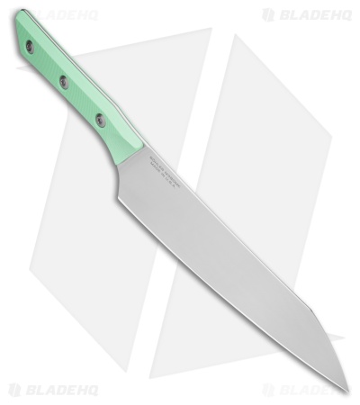 Microtech 8" Chef Fixed Blade Knife Caribbean Blue G-10 (8" Stonewash) 3000-10CA