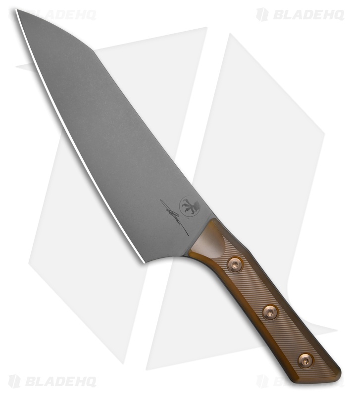 Microtech 8" Chef Fixed Blade Knife Ultem (8" Dark Stonewash) 3000-1DLCULS