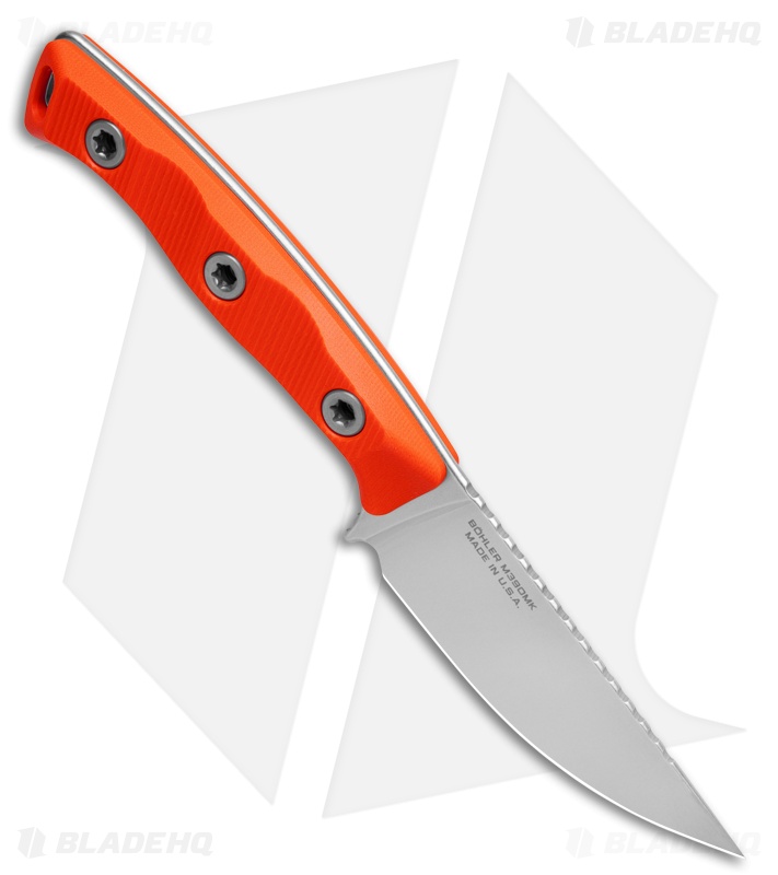 Microtech Akris Fixed Blade Knife Ember G-10 (3.7" Stonewash M390MK)