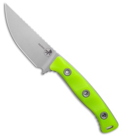 Microtech Akris Fixed Blade Knife High Visibility G-10 (3.7" Stonewash M390MK)