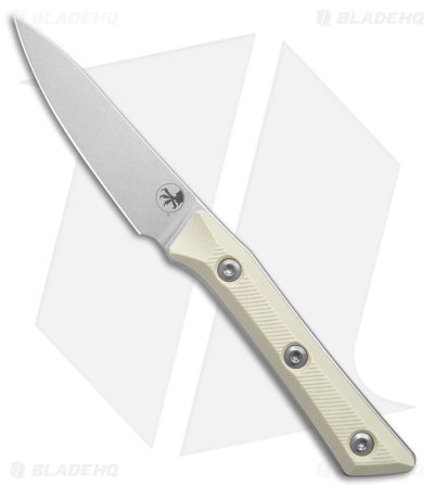 Microtech Paring Fixed Blade Knife Ivory G10 (3.5" SW)