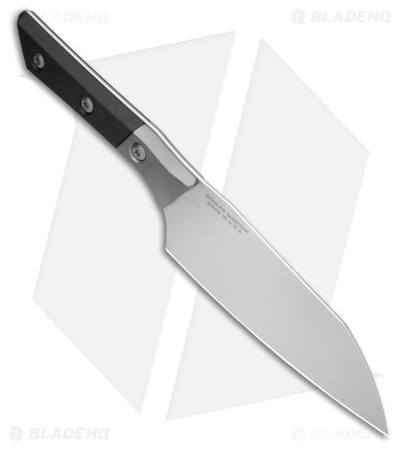 Microtech Santoku Fixed Blade Kitchen Knife Black G-10/BB Titanium (6" SW)