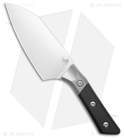 Microtech Santoku Fixed Blade Kitchen Knife Black G-10/BB Titanium (6" SW)