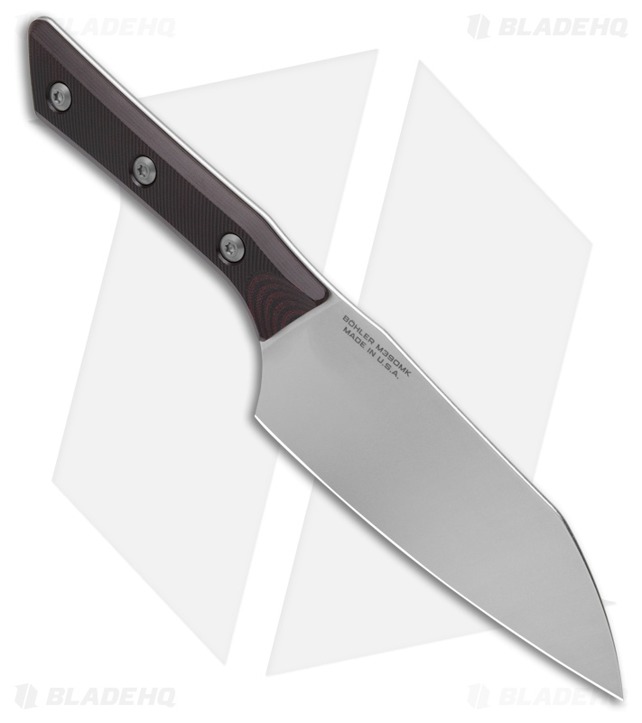Microtech Santoku Fixed Blade Knife Black Cherry G10 (6" SW) 3200-10BC