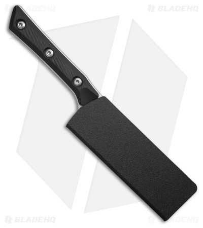 Microtech Santoku Fixed Blade Knife Black G10 (4.2" Stonewash)