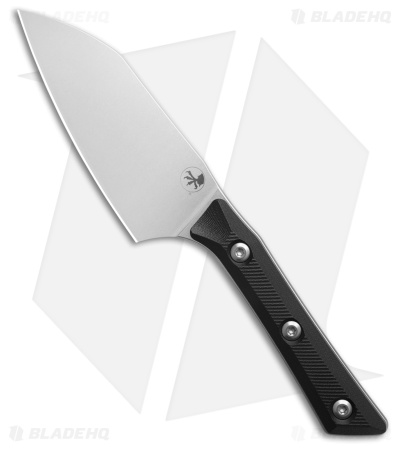Microtech Santoku Fixed Blade Knife Black G10 (4.2" Stonewash)