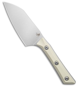 Microtech Santoku Fixed Blade Knife Ivory G10 (4.2" Stonewash)