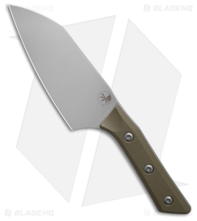 Microtech Santoku Fixed Blade Kitchen Knife OD Green G-10 (6" SW)