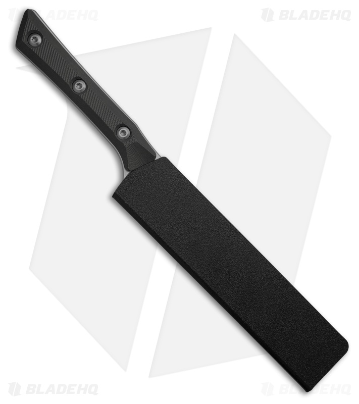 Microtech Utility Fixed Blade Knife Black G10 (6" Stonewash) 3400-10BK