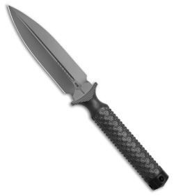 Microtech A.D.O D/E Fixed Blade DLC Double Blast Vapor (3.60" DLC 3V)