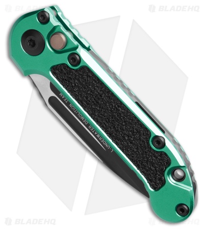 Microtech LUDT S/E Automatic Knife Turquoise Aluminum (3.5" Black Serr)