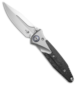 Microtech Socom Bravo Mini Spear Point Frame Lock Knife Ti/CF (3.4" Satin)