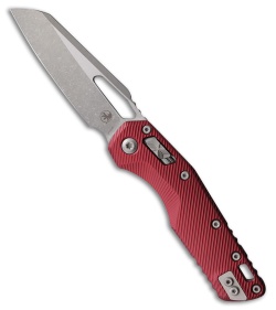 Microtech MSI Ram-Lok Knife Fluted Merlot Red Aluminum (3.9" Apocalyptic)
