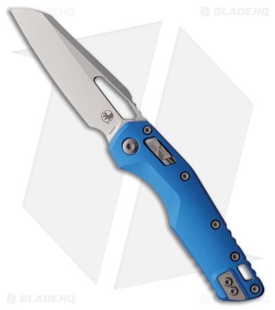 Microtech MSI Ram-Lok Knife Smooth Blue Aluminum (3.9" Stonewash)