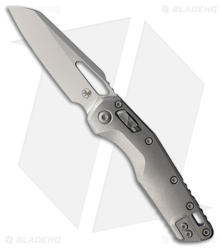 Microtech MSI Ram-Lok Knife SW Slab Titanium/Blue Accent (3.9" SW)