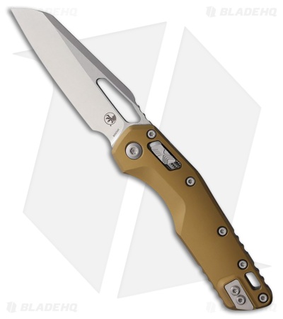 Microtech MSI Ram-Lok Knife Tan Smooth Aluminum (3.9" Stonewash)