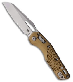 Microtech MSI Ram-Lok Knife Frag Tan Aluminum (3.9" Stonewash Serr)