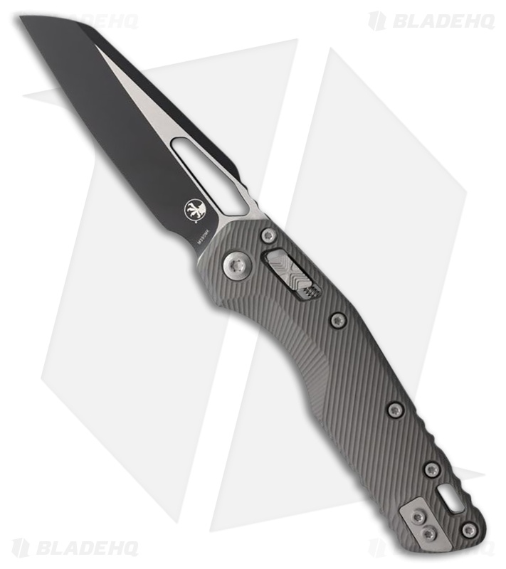 Microtech MSI Ram-Lok Knife Fluted Natural Clear Aluminum (3.9" Two-Tone)