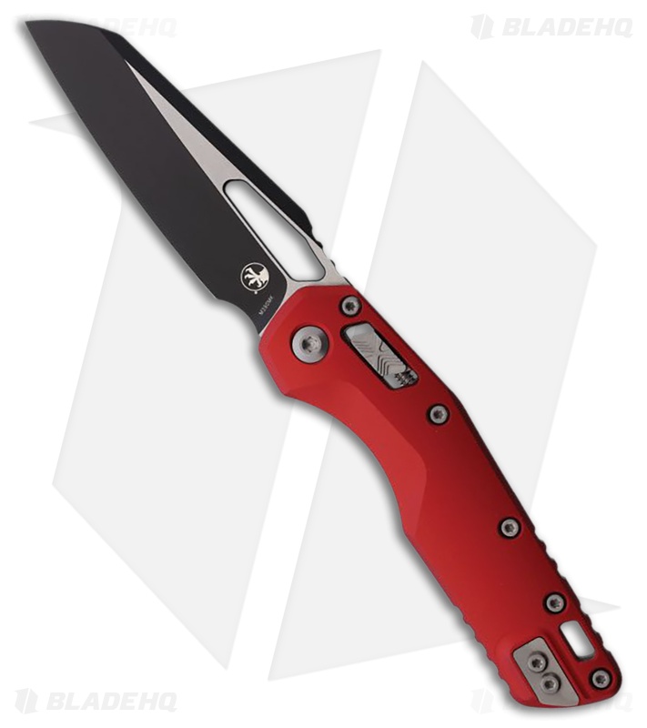 Microtech MSI Ram-Lok Knife Smooth Red Aluminum (3.9" Two-Tone)