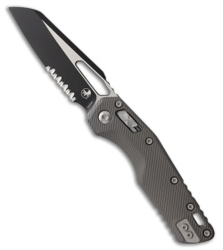 Microtech MSI Ram-Lok Knife Fluted Natural Clear Aluminum (3.9" Two-Tone Serr)