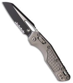 Microtech MSI Ram-Lok Knife Natural Clear Frag Aluminum (3.9" Two-Tone Serr)