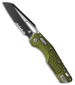 Microtech MSI Ram-Lok Knife OD Green Frag Aluminum (3.9" Two-Tone Serr)