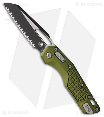 Microtech MSI Knife | OD Green Frag Aluminum | Two-Tone FS
