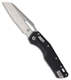 Microtech MSI Ram-Lok Knife Black Tri-Grip Polymer/Blue Backstrap (3.9" SW Serr)