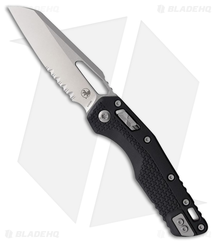 Microtech MSI Ram-Lok Knife Black Tri-Grip Polymer/Red Backstrap (3.9" SW Serr)