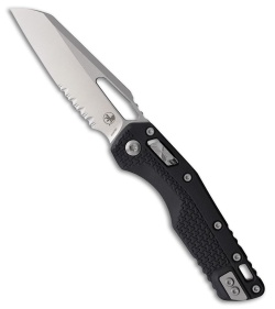 Microtech MSI Ram-Lok Knife Black Tri-Grip Polymer/Red Backstrap (3.9" SW Serr)