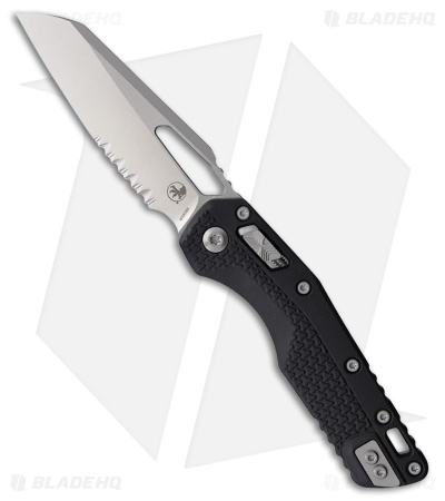 Microtech MSI Ram-Lok Knife Black Tri-Grip Polymer/Red Backstrap (3.9" SW Serr)