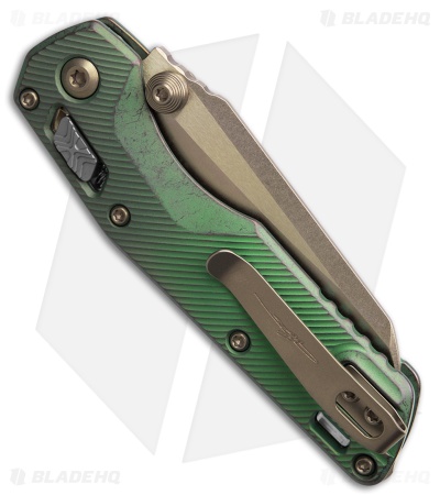 Marfione Select MSI Mini Ram-Lok Knife Antique Green Al (3.25" Bronze SW)
