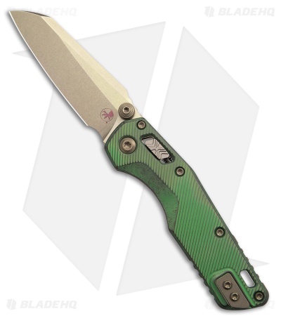 Marfione Select MSI Mini Ram-Lok Knife Antique Green Al (3.25" Bronze SW)