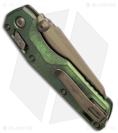 Microtech MSI Mini Knife Green Aluminum Bronze SW