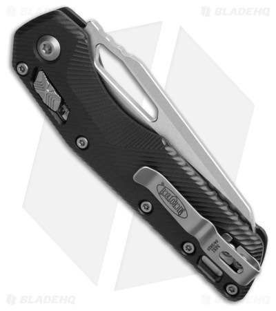 Microtech MSI Ram-Lok Knife Black Fluted G-10 (3.9" Stonewash Serr)