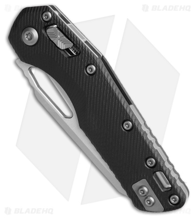Microtech MSI Ram-Lok Knife Black Fluted G-10 (3.9" Stonewash Serr)