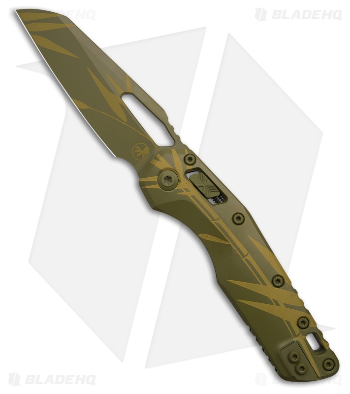 Microtech MSI Ram-Lok Knife Cerakote Bamboo Aluminum