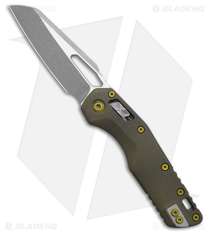Microtech MSI Ram-Lok Fluted Grenade Green Al Sheepsfoot Apoc