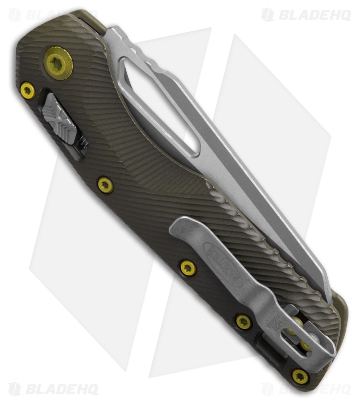 Microtech MSI Ram-Lok Fluted Grenade Green Al Sheepsfoot Apoc