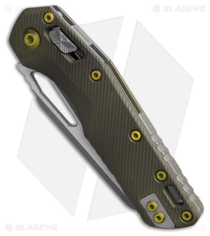 Microtech MSI Ram-Lok Fluted Grenade Green Al Sheepsfoot Apoc