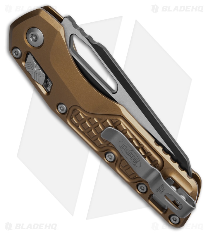 Microtech MSI Ram-Lok Knife Tan Frag Aluminum (3.9" Two-Tone)