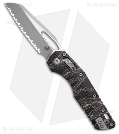 Microtech MSI Ram-Lok Knife Tri-Grip Tiger Stripe Polymer (3.9" Apoc Full Serr)