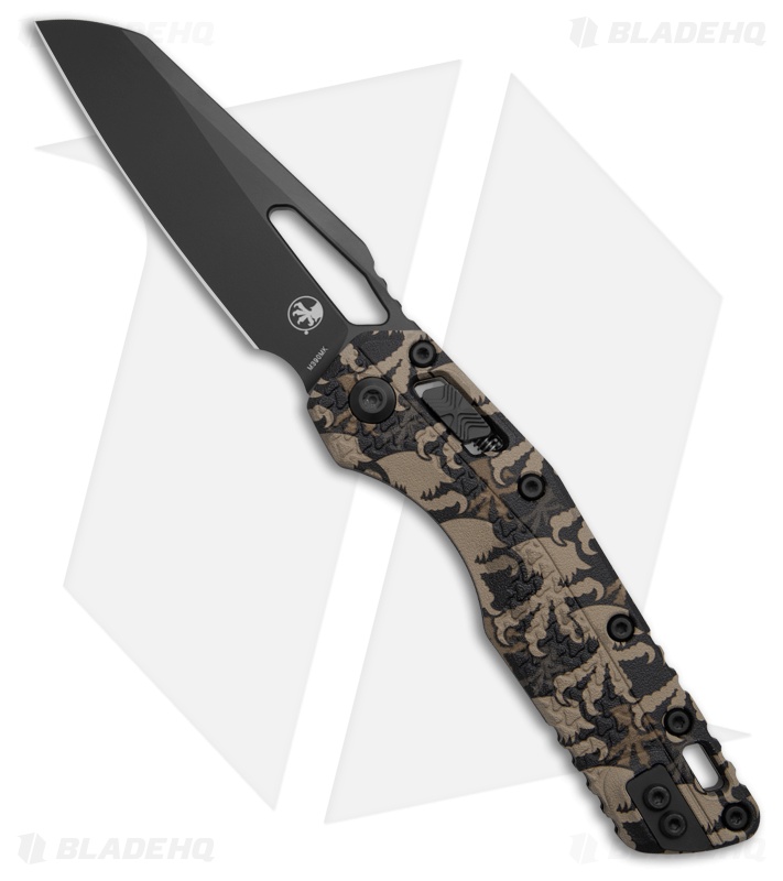 Microtech MSI Sheepsfoot Ram-Lok Knife Claw Burst Camo Polymer (3.9" Black)